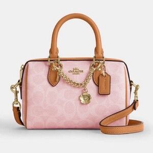 Coach Mini Rowan Crossbody Bag in Powder Pink